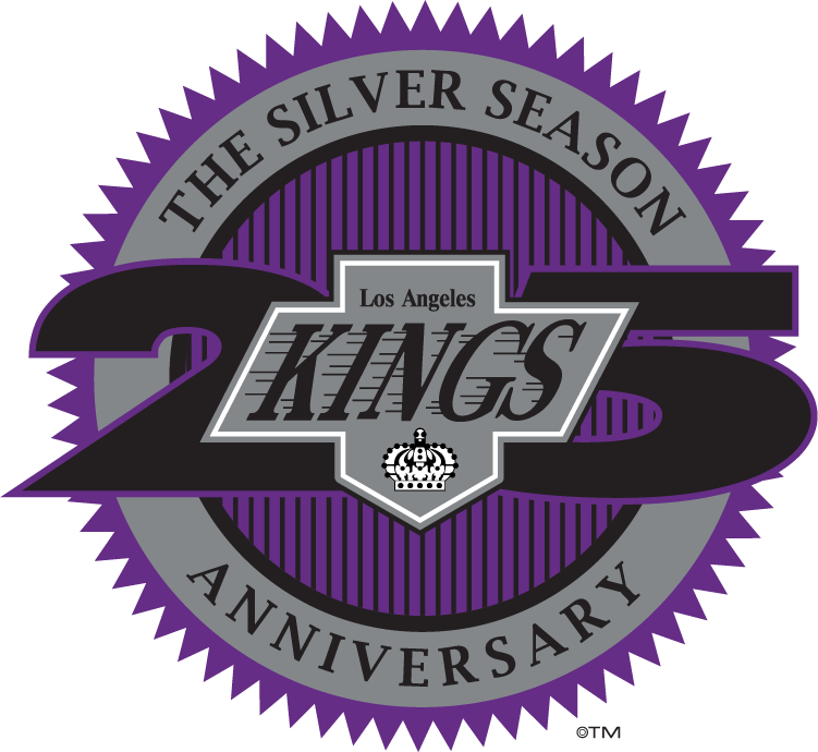 Los Angeles Kings 1992 Anniversary Logo iron on transfers for clothing